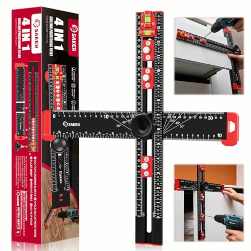 4-in-1 Drilling Positioning Ruler