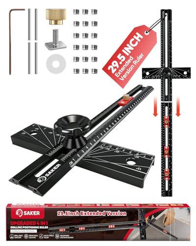 4-in-1 Scriber, 29.5-Inch Spliceable T-Square