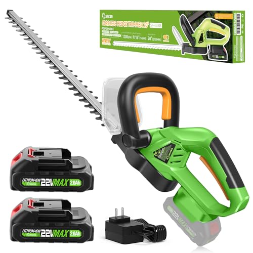 Cordless Hedge Trimmer 22V, Dual Blade