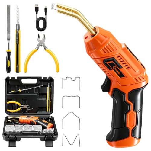 Cordless Plastic Welder with Staples