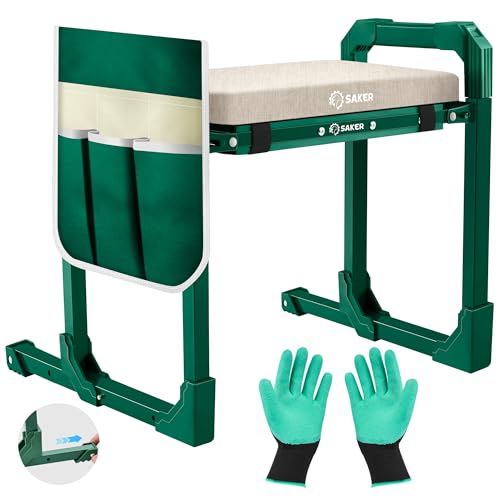 Garden Kneeler and Seat, Foldable Stool