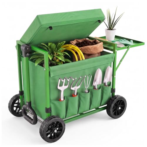 Garden Seat with Wheels, 400-Pound Stool