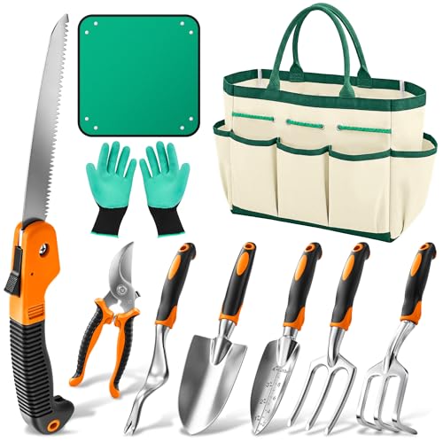 Garden Tool Set with Gloves and Bag