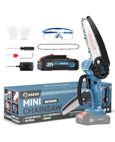 Mini Chainsaw 6-Inch, Upgraded Body