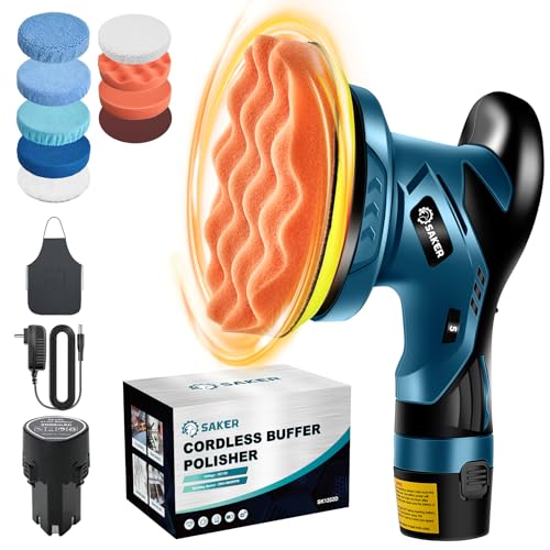 Mini Cordless Buffer Polisher with Attachments