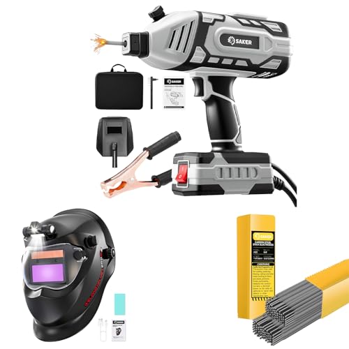 Portable Welder, Five-Pound Rods and Helmet