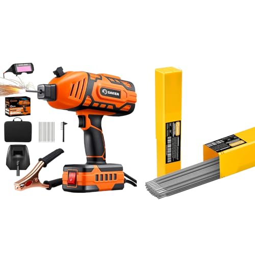 Portable Welder Orange with Two-Pound Rods
