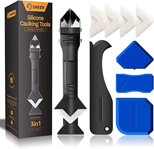 Silicone Caulking Tool Kit, Black and Blue