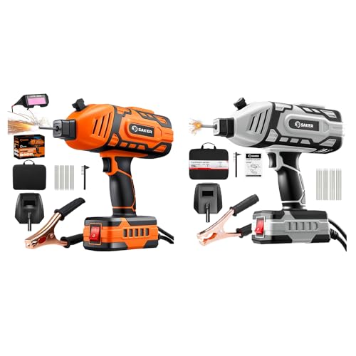 Two Welding Machines, Gray and Orange