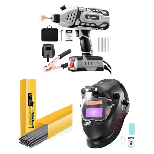 Welding Machine, One-Pound Rods and Helmet